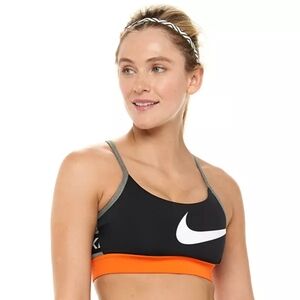 Nike Pro Intertwist Icon Clash Indy Bra Sports Top Black Grey Logos Medium M